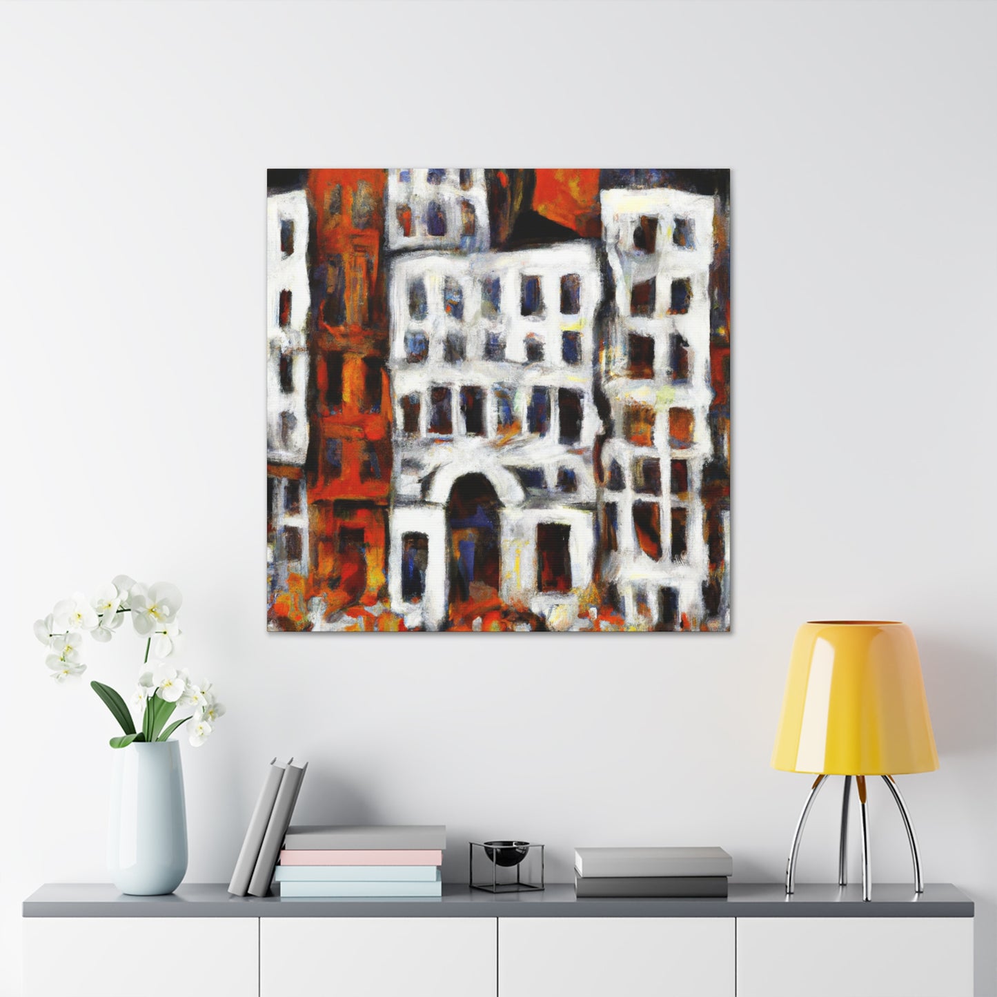 Baroque Abstract Reflection - Canvas