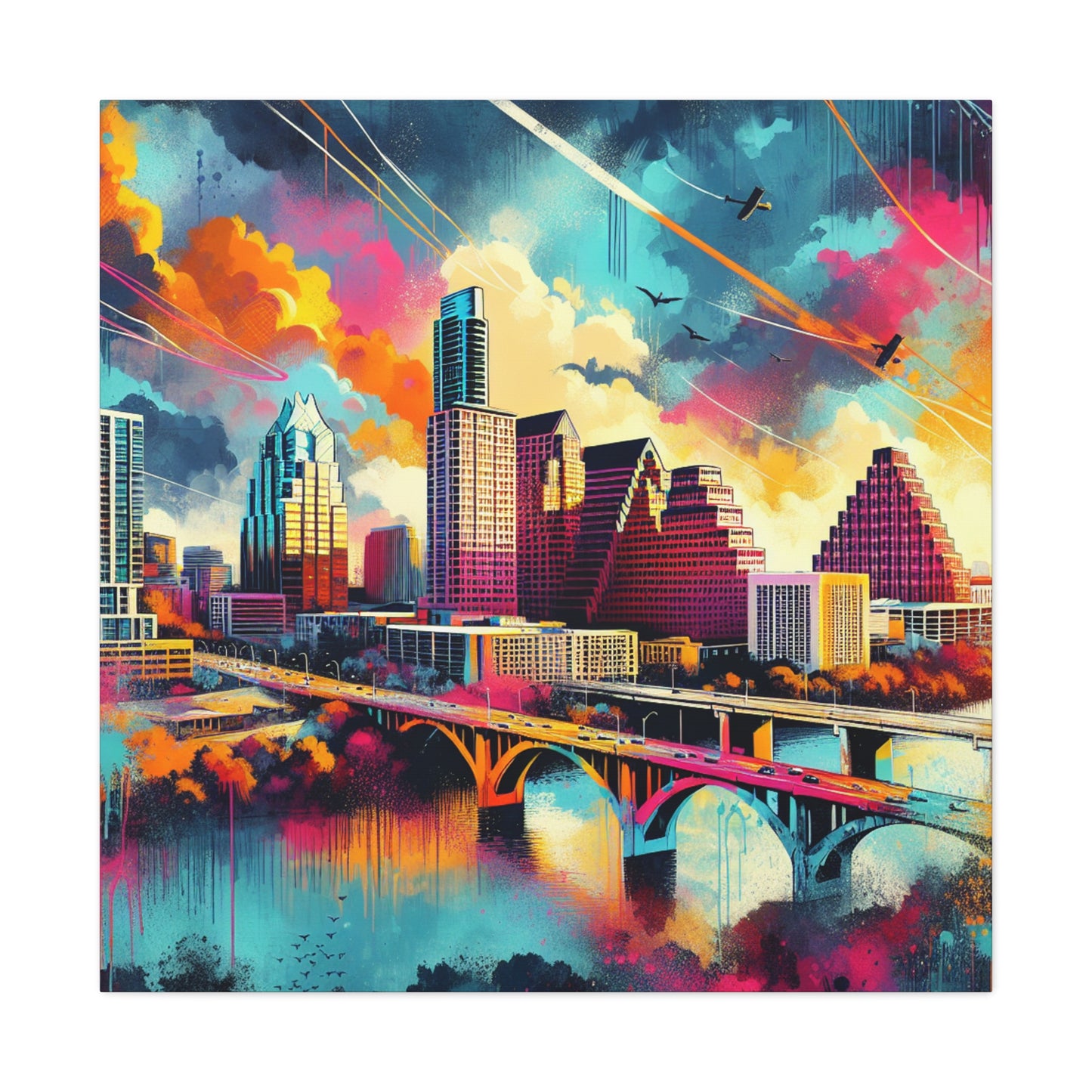 "Vivid Glimpses: Austintation" - Canvas