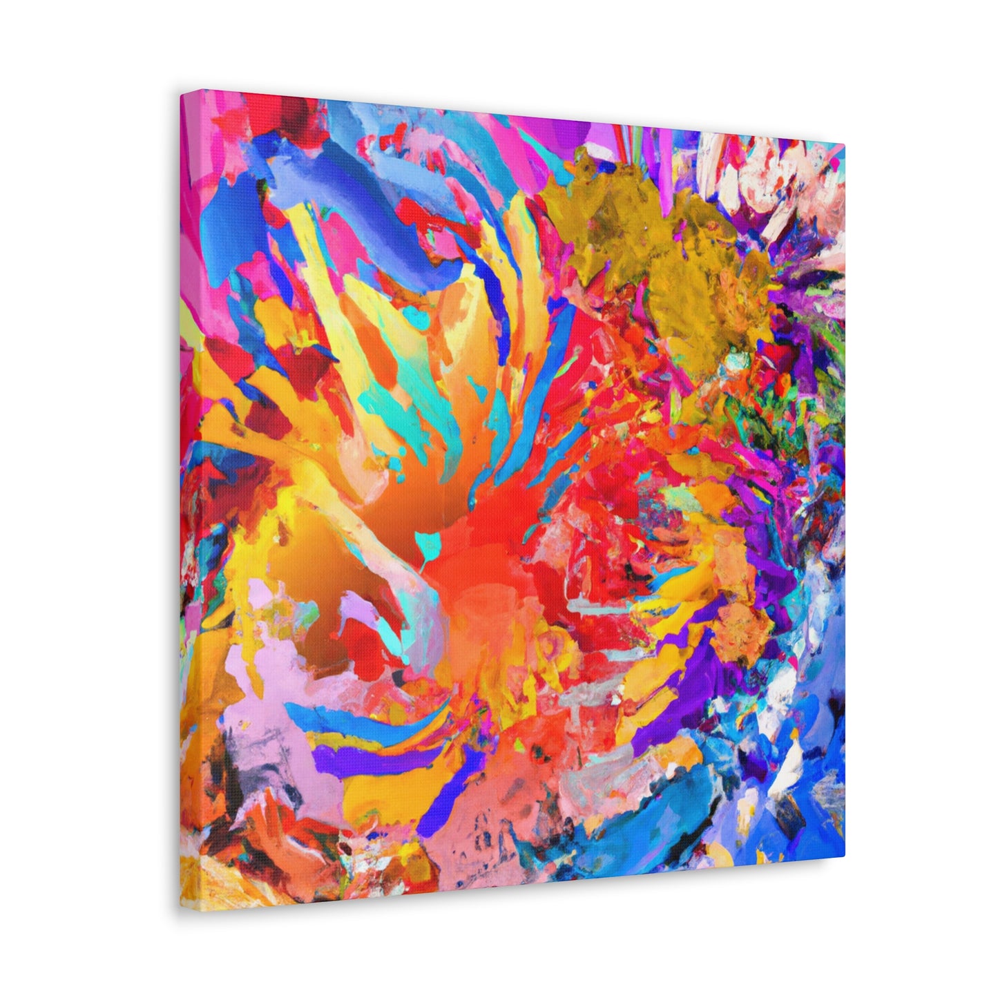 "Vibrant Brush Strokes" - Canvas