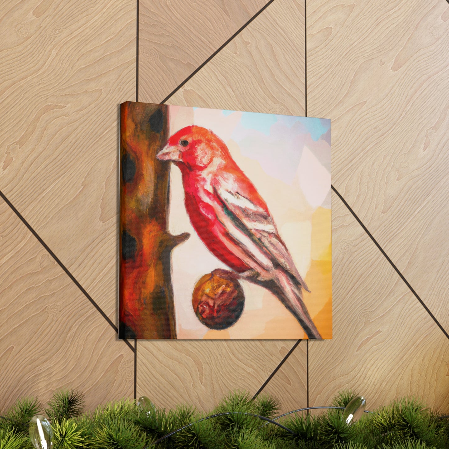 House Finch Surrealism - Canvas