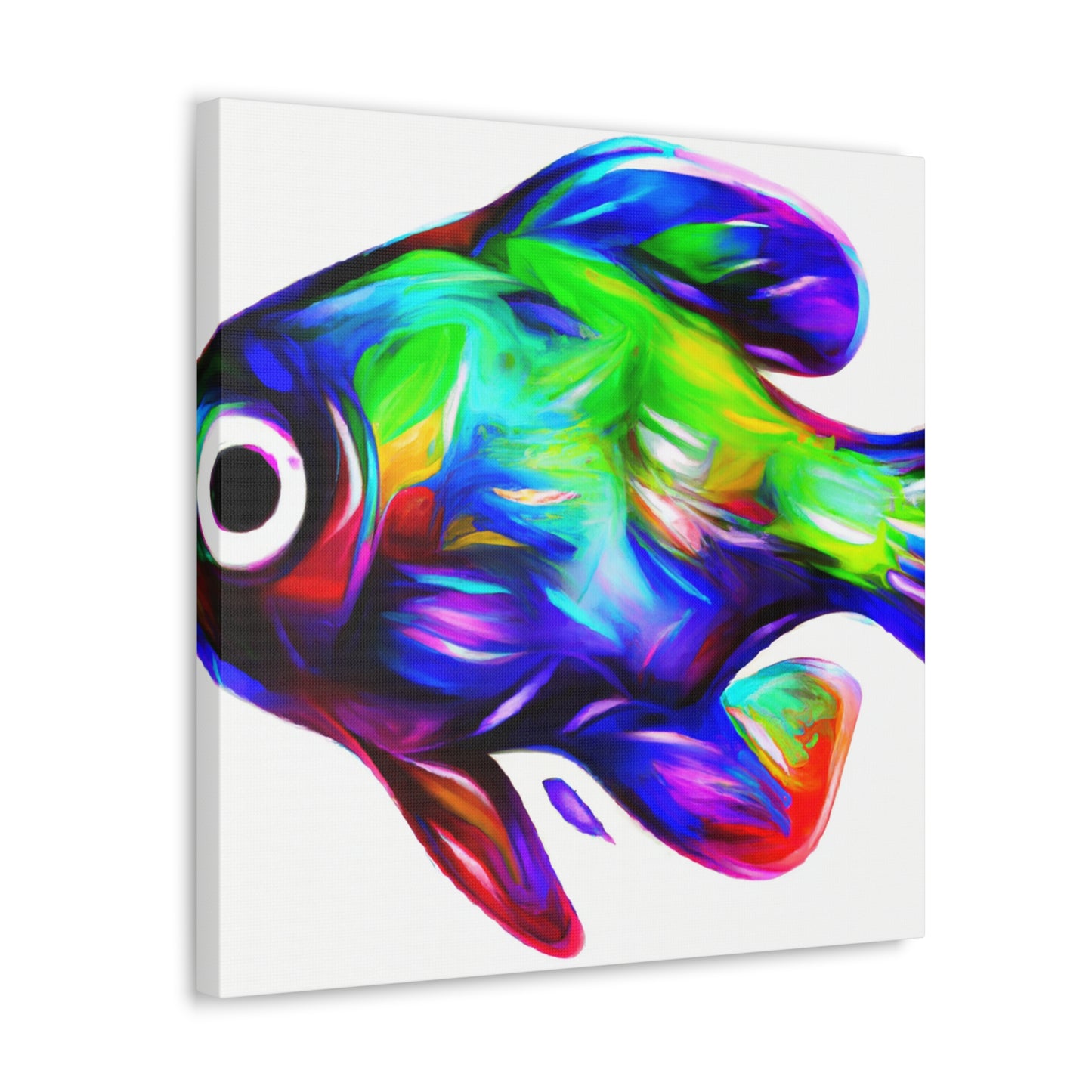 Rainbow Fish Reflection - Canvas