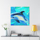 Dolphins at Playtime - Canvas