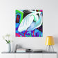 Snowy Egret Majesty - Canvas