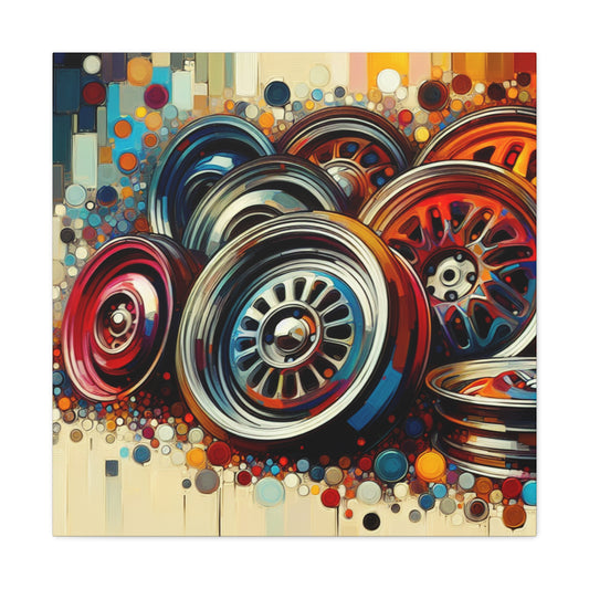 Chrome Symphony Hubcaps - Canvas