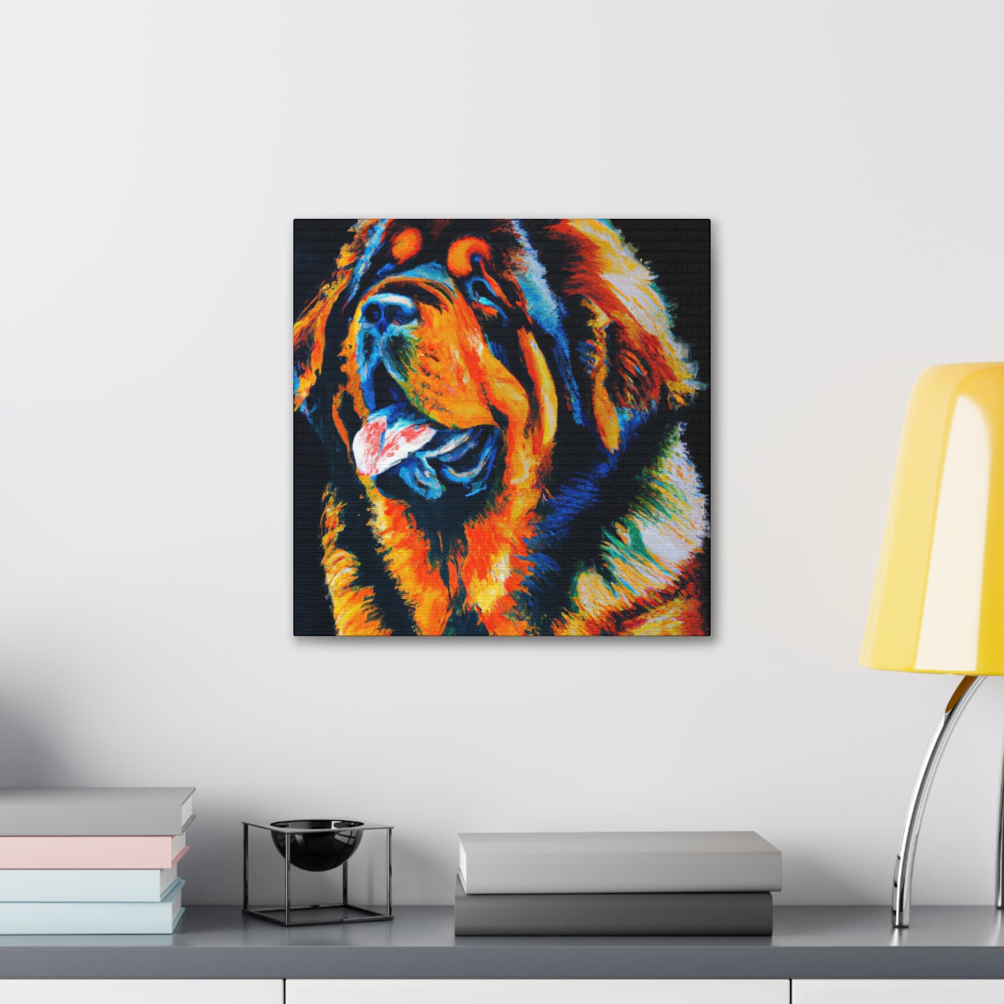 "Tibetan Mastiff, Realism" - Canvas