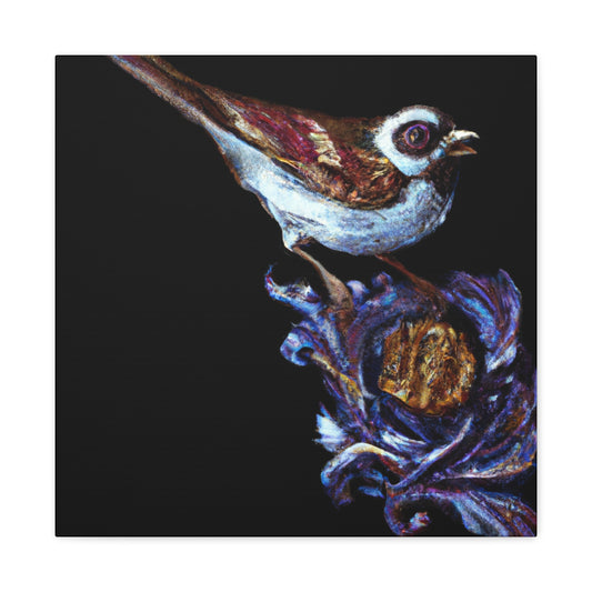 "Song Sparrow Delightful Singing" - Canvas