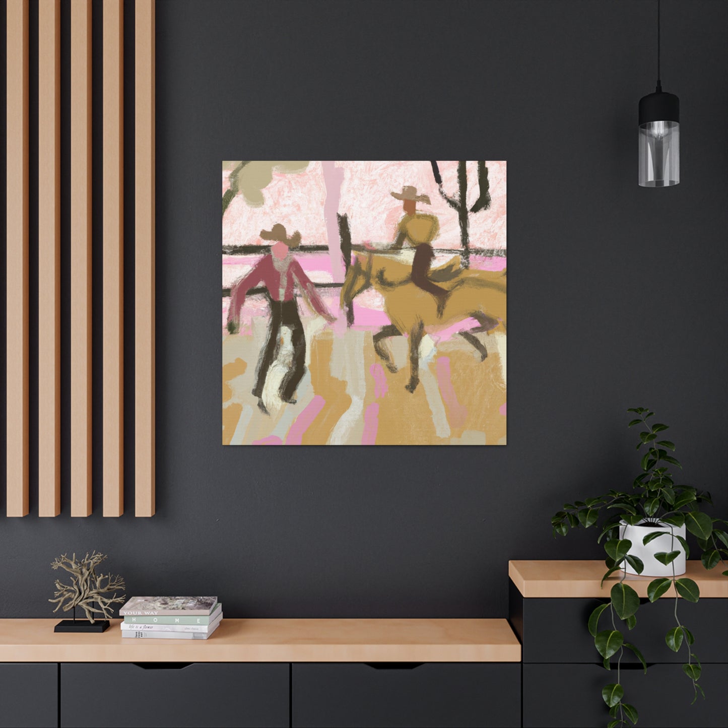 Rodeo in Impressionism - Canvas