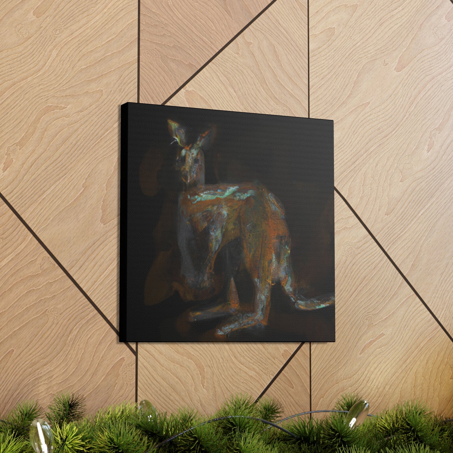 Kangaroo in Abstraction - Canvas