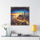 "Vibrant Urban Serenity" - Canvas