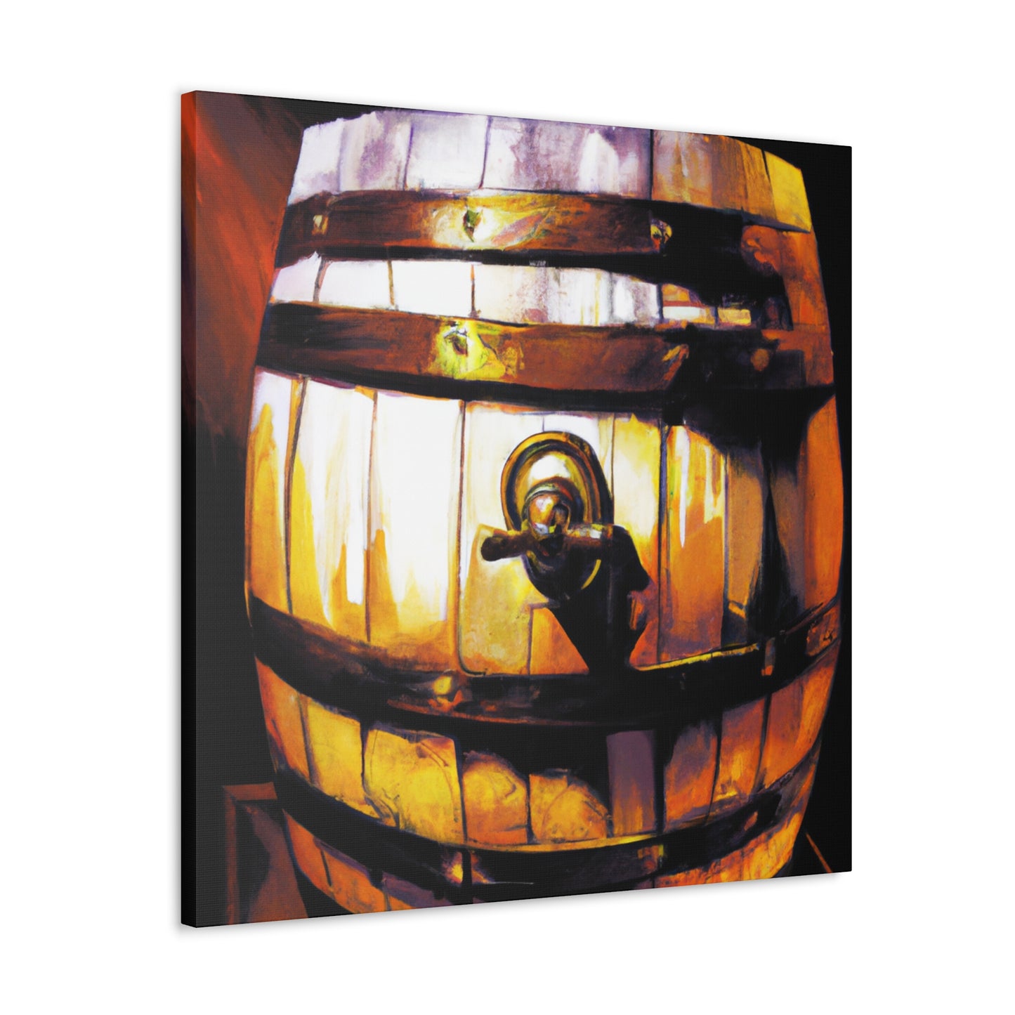 Whiskey Barrel Splendor - Canvas