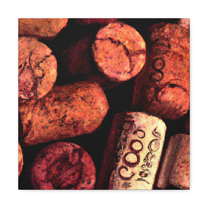 "Corks of Wine Ablaze" - Canvas