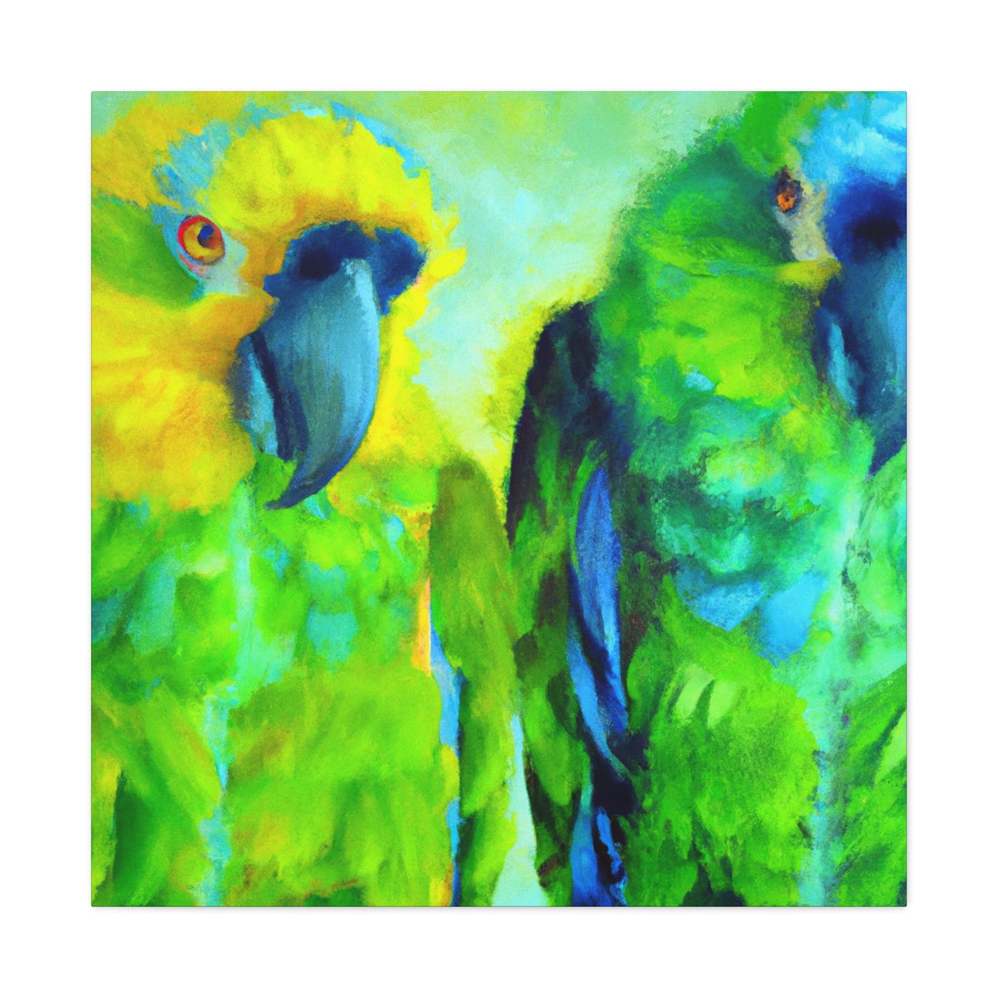 Amazon Parrots Jubilance - Canvas