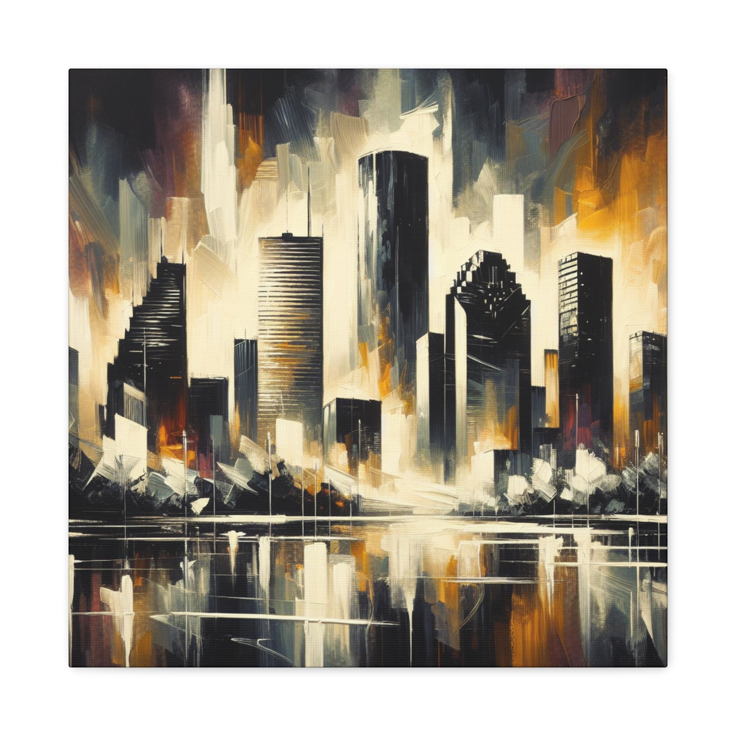 "Dynamic Urban Horizons" - Canvas