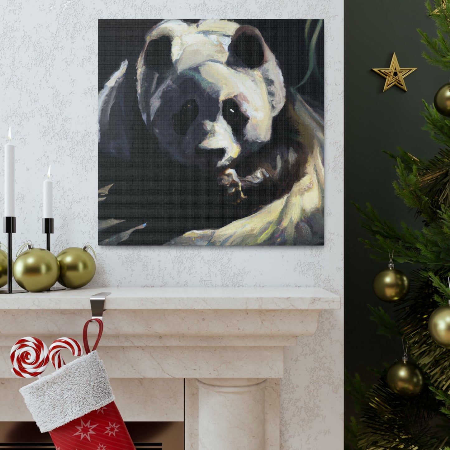 Giant Panda Enchantment - Canvas