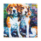 Beagle in the Meadow - Canvas