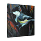 Tufted Titmouse Fauvism - Canvas