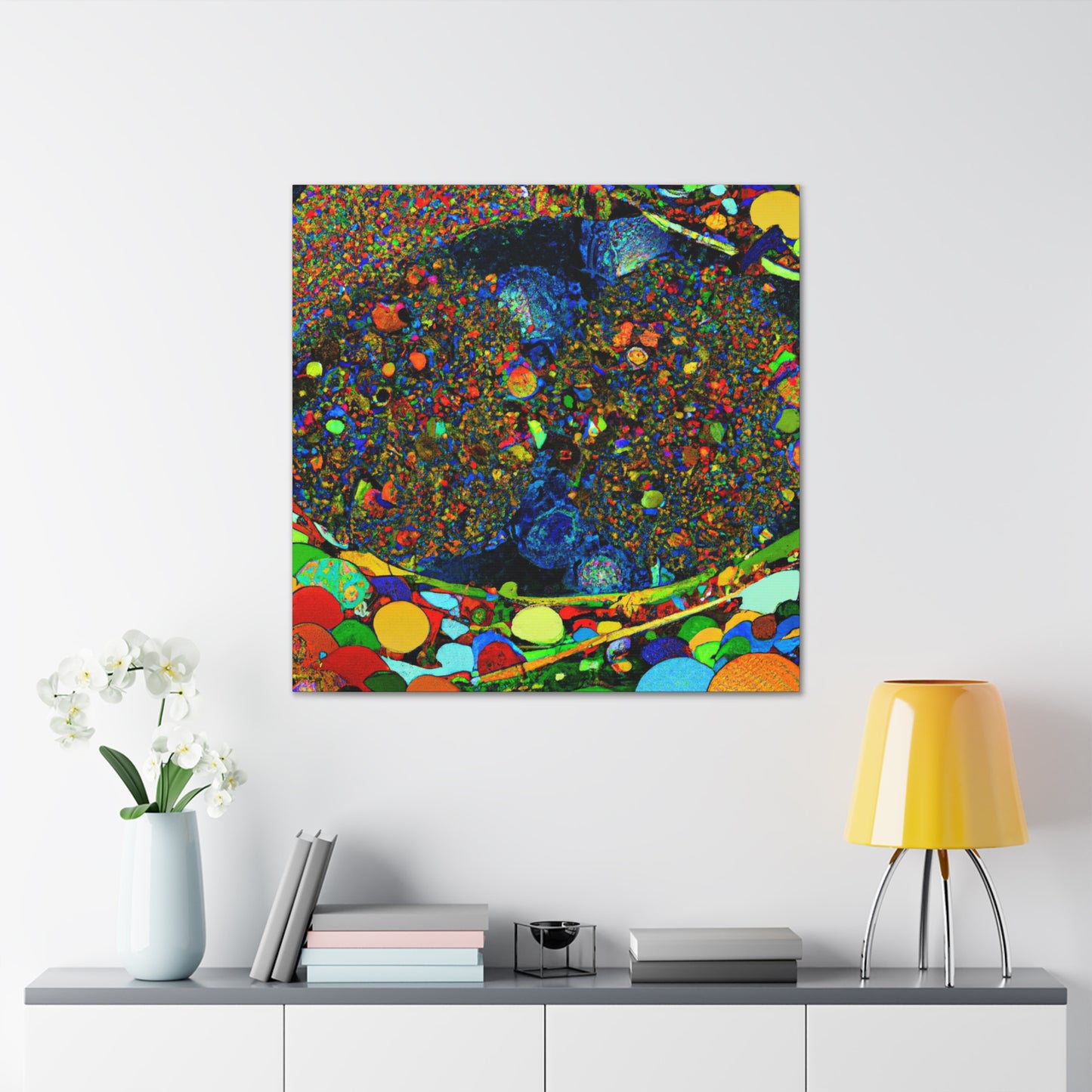 "Digital Rainbow Symphony" - Canvas