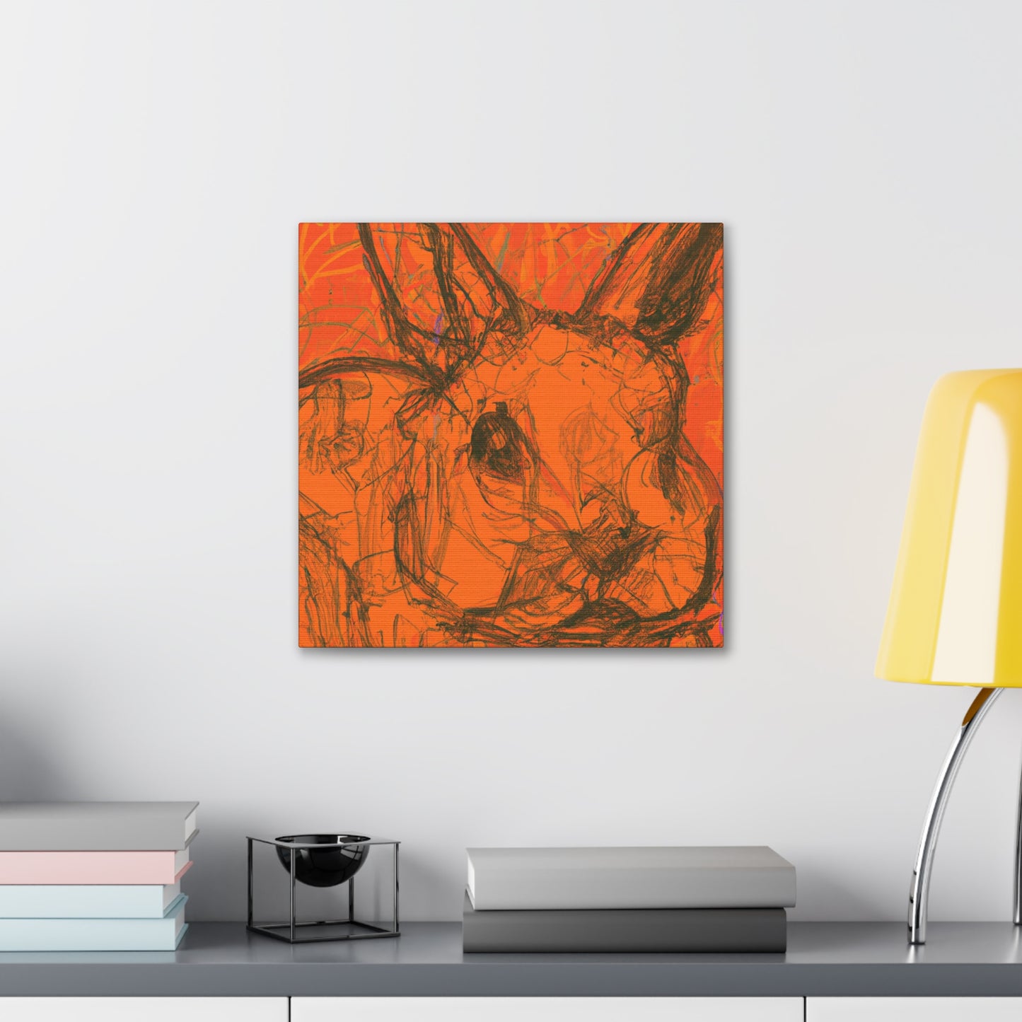 Rabbit's Digital Dreamscape - Canvas