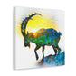 Ibex In Mountainscape - Canvas