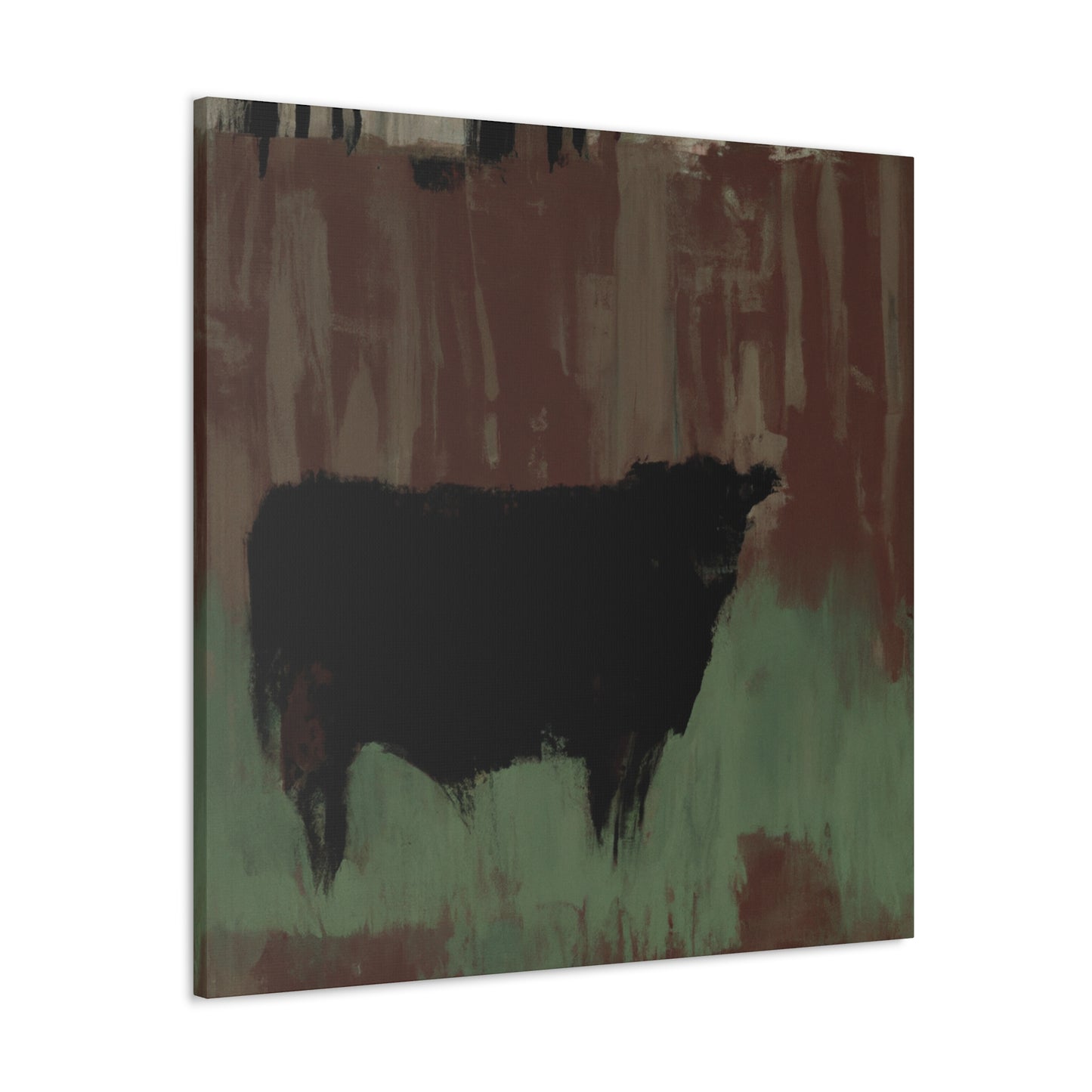 "Black Angus Reflection" - Canvas