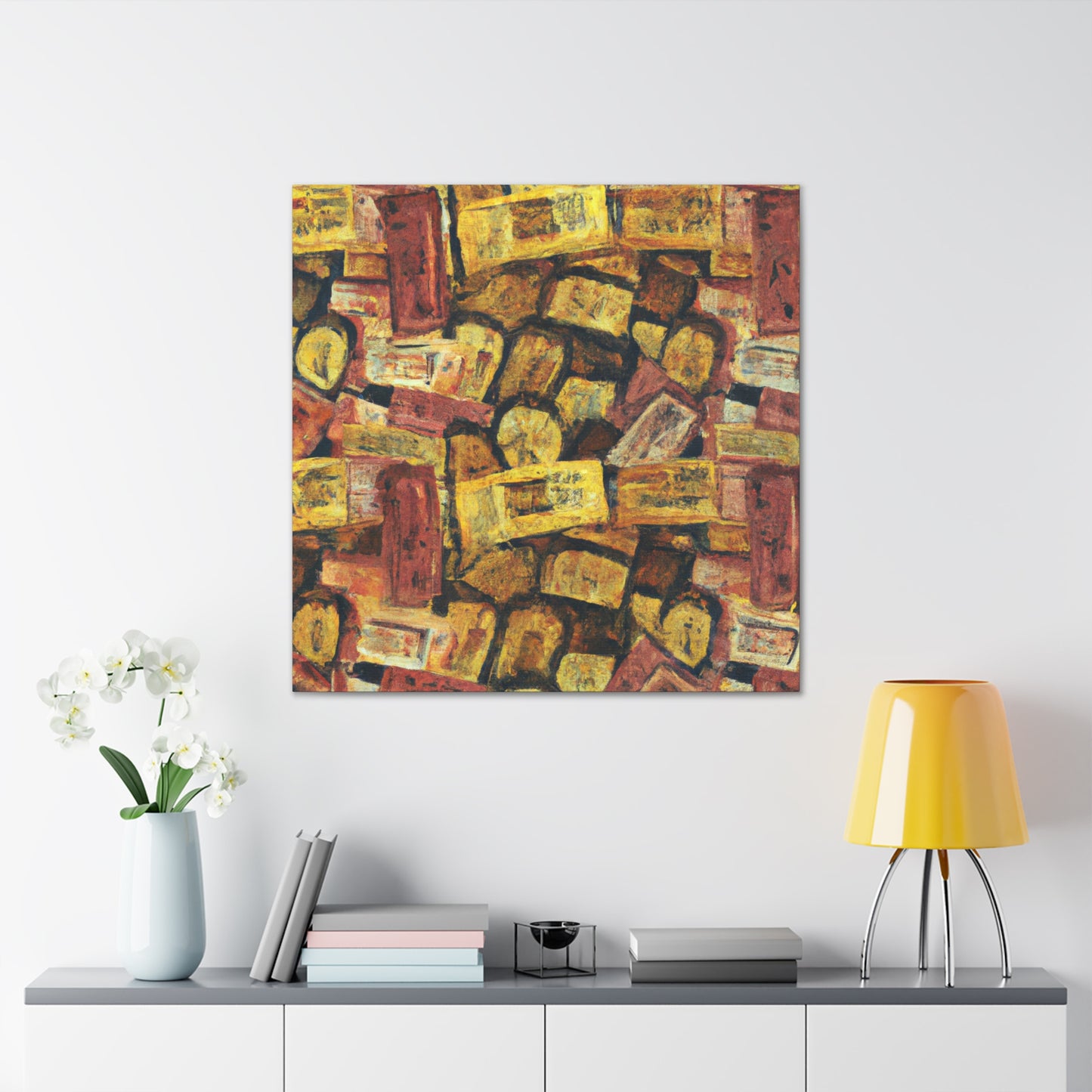 "Movie Ticket Impressionism" - Canvas