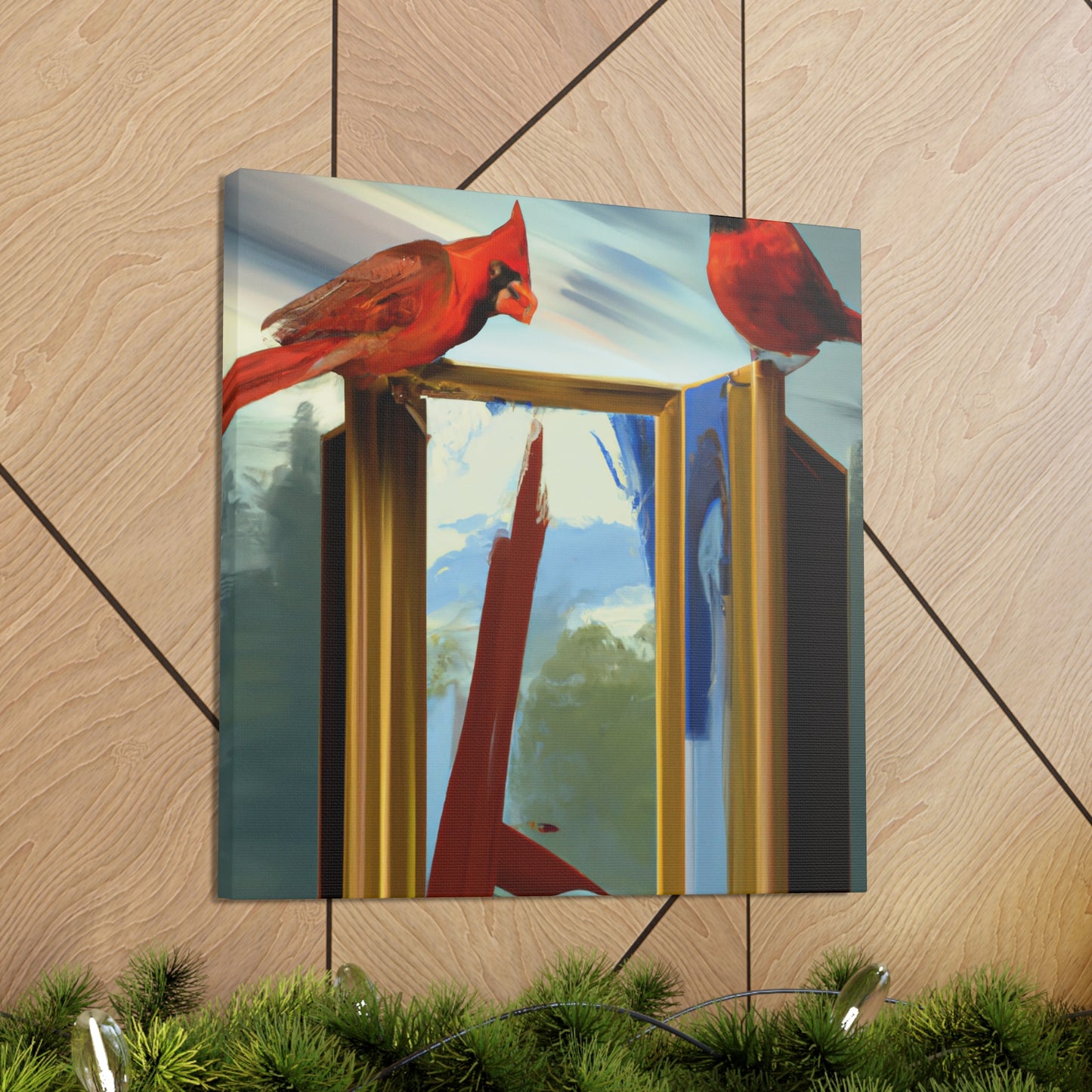 Cardinals in Dreamscape - Canvas