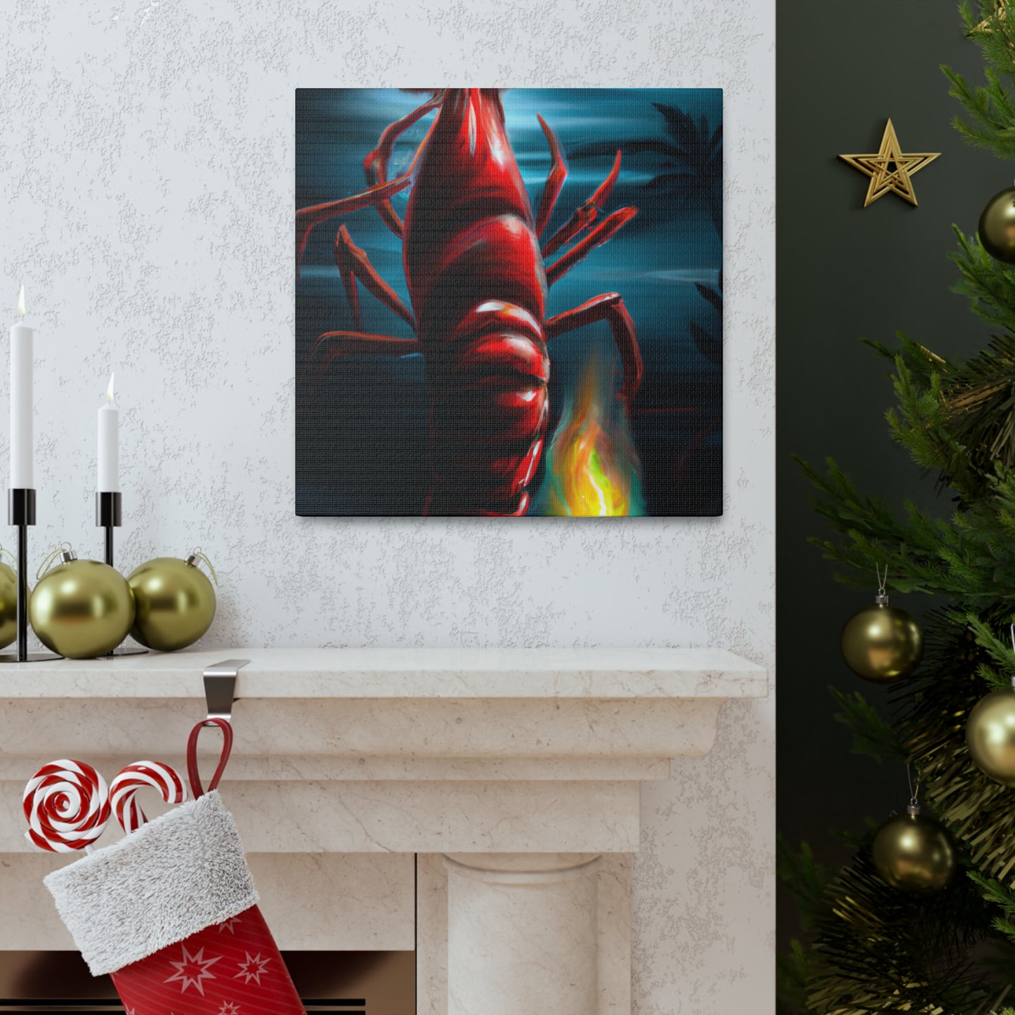 "Lobster's Surreal Dream" - Canvas