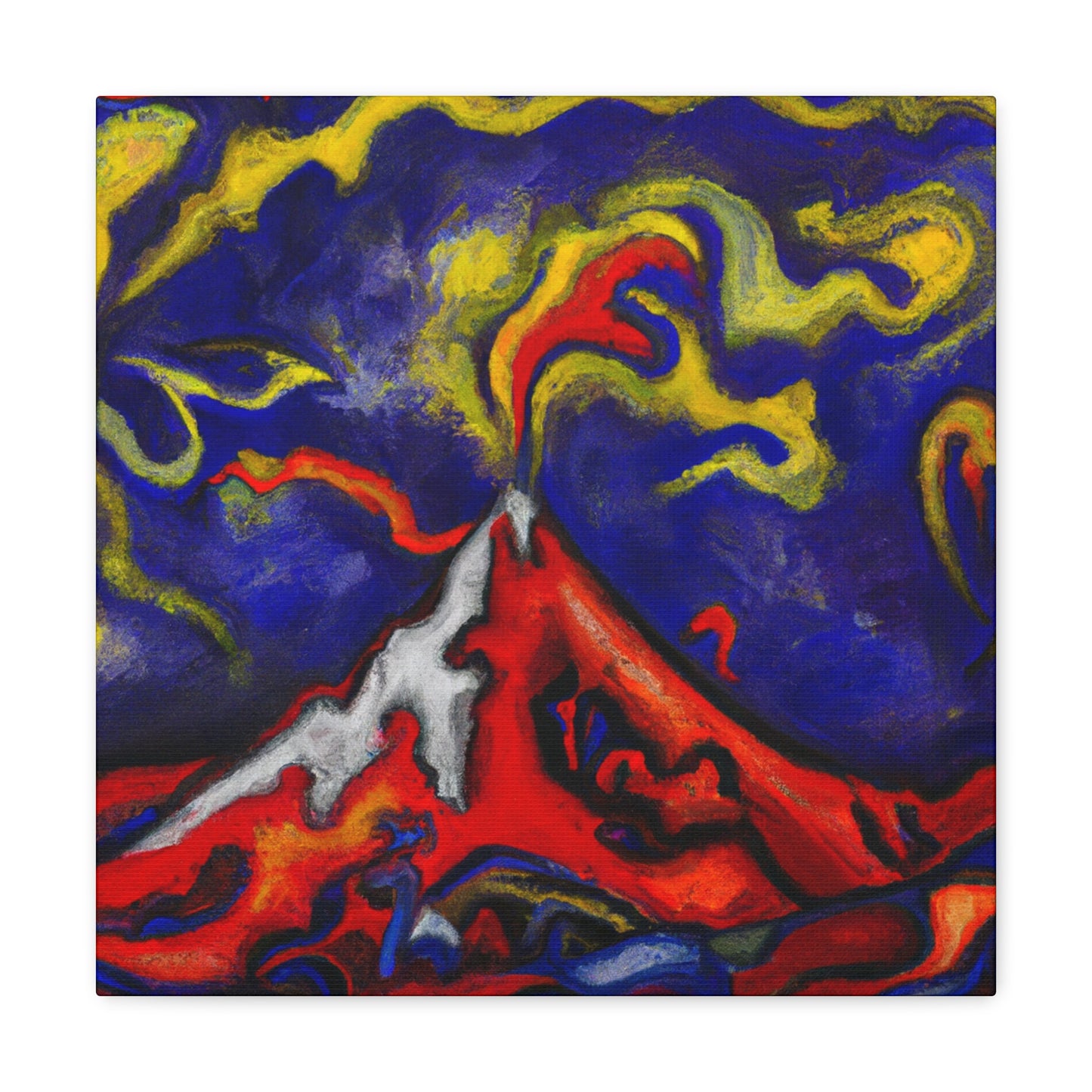 "Volcano in Eruption" - Canvas