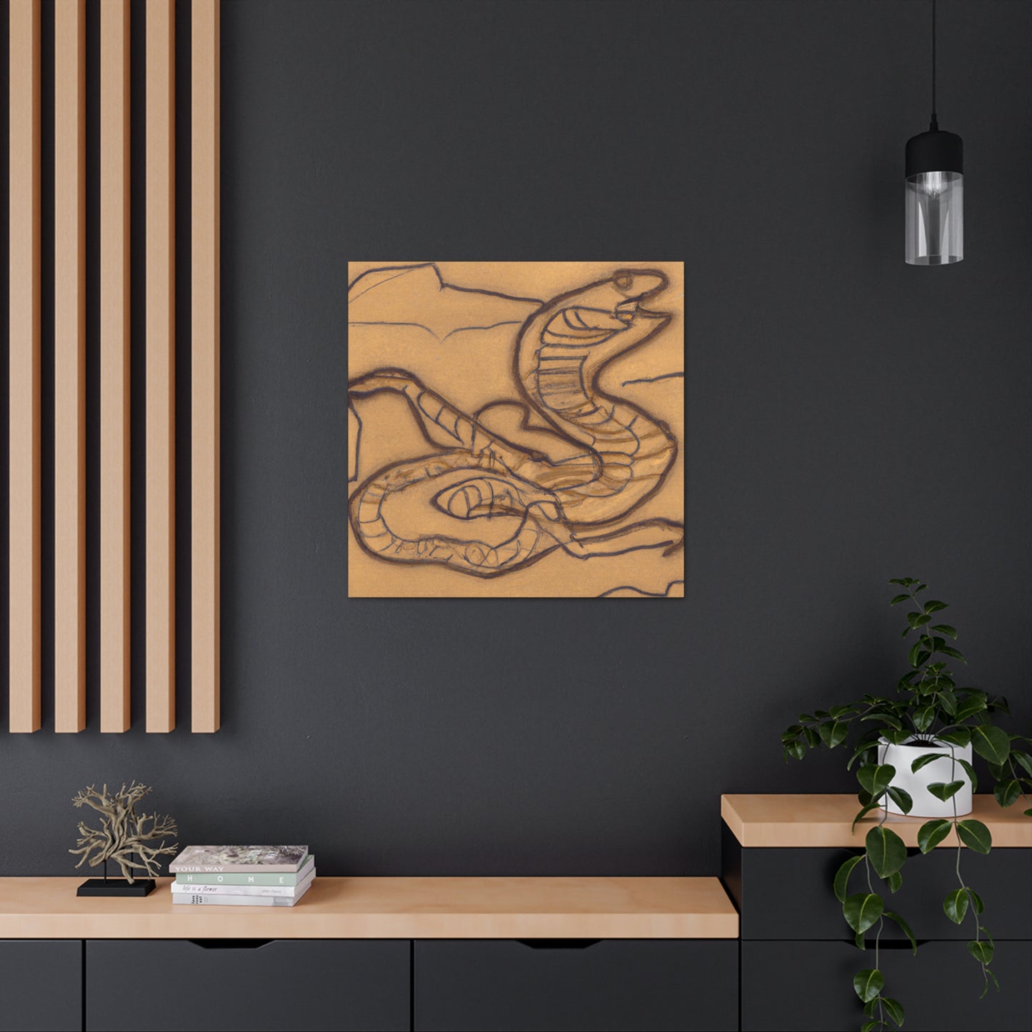 "The Rattlesnake Deco" - Canvas