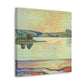 "Lake Reflection Sunset" - Canvas