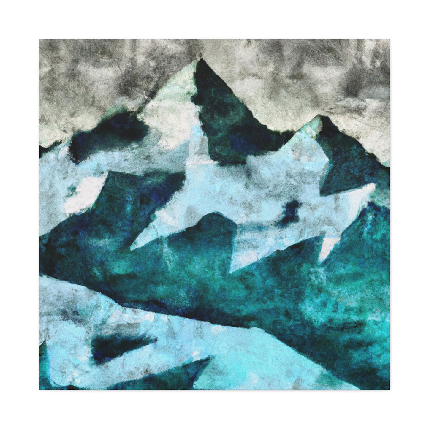 "Glaciers in Moonlight Shine" - Canvas