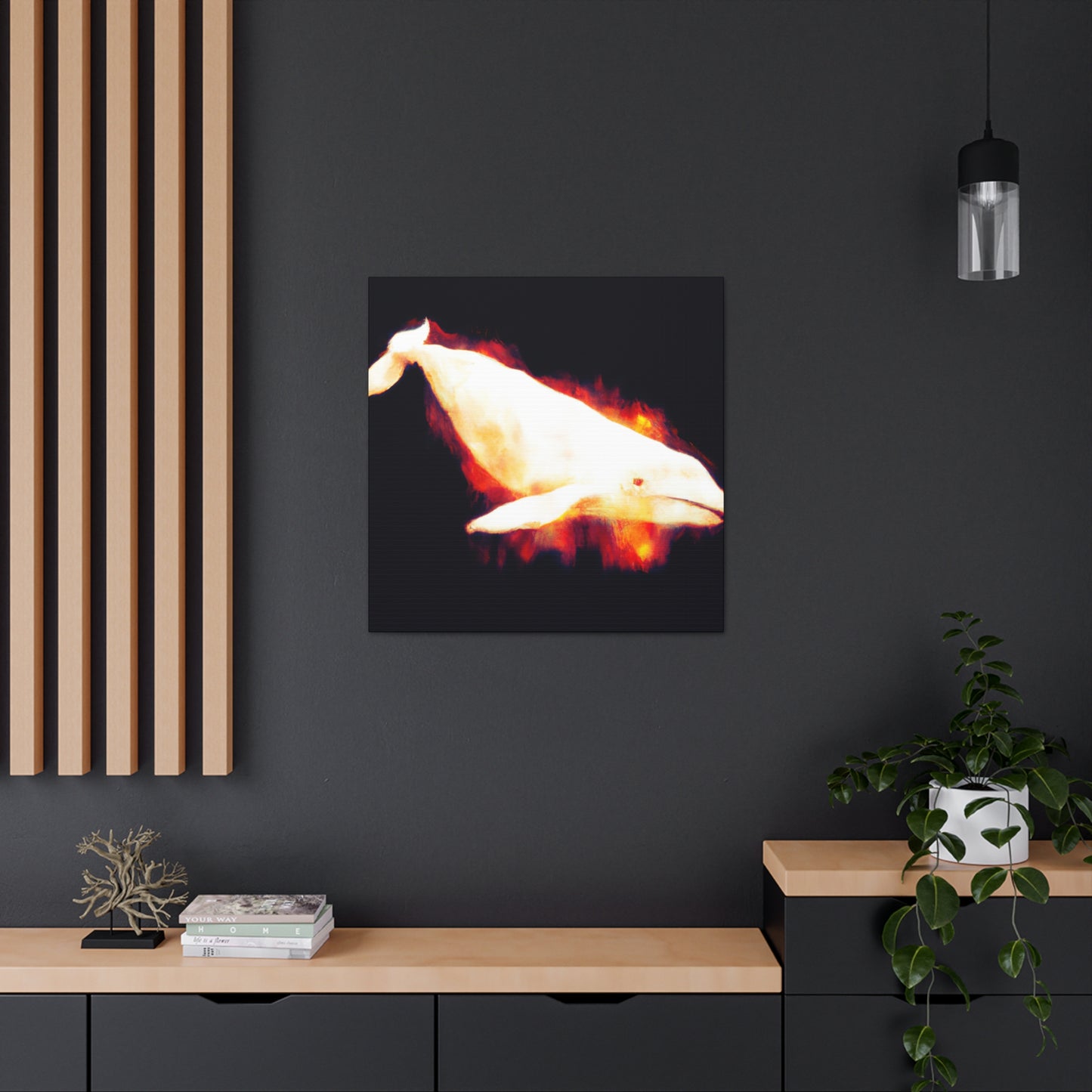 "Beluga Whale Majesty" - Canvas