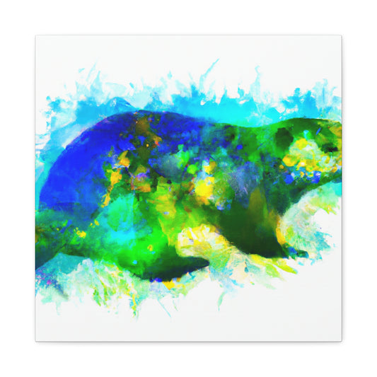 Marmot in Moonlight Glow - Canvas