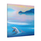 "Dolphins in the Sunset" - Canvas