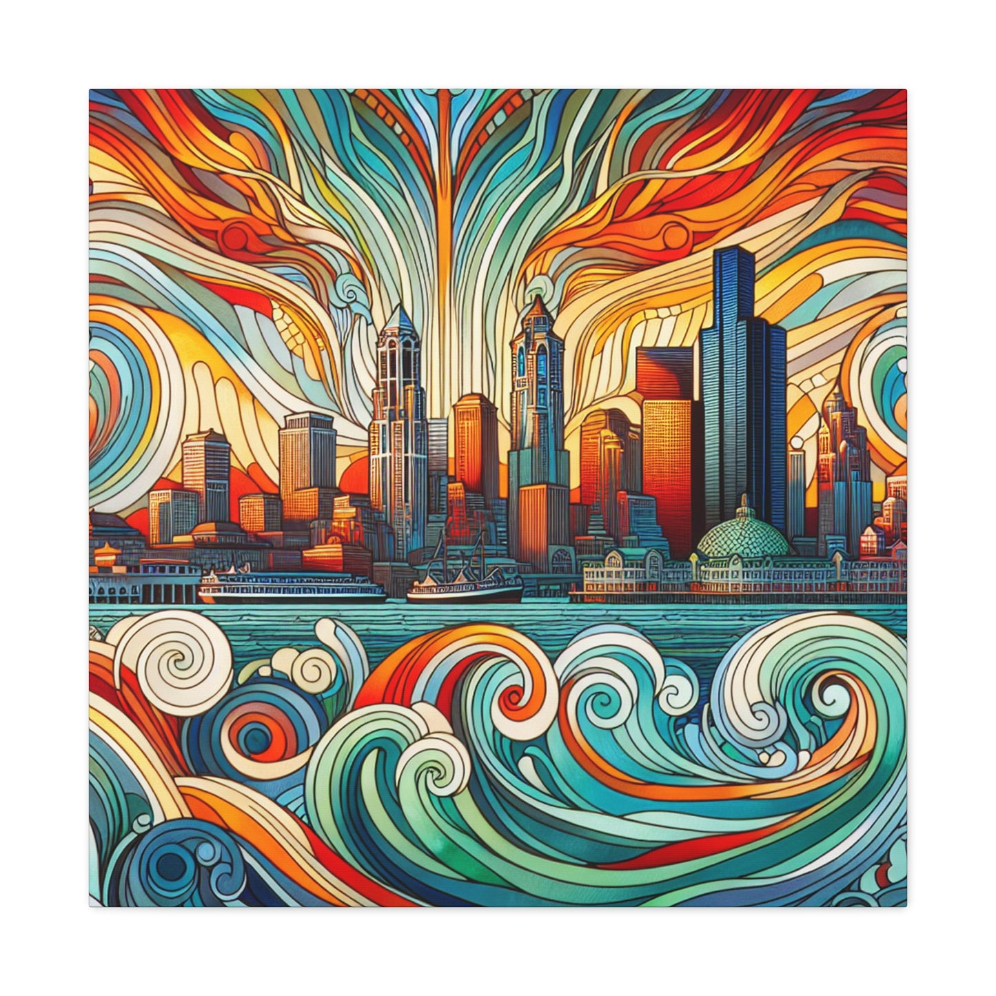 Emerald City Blossom - Canvas