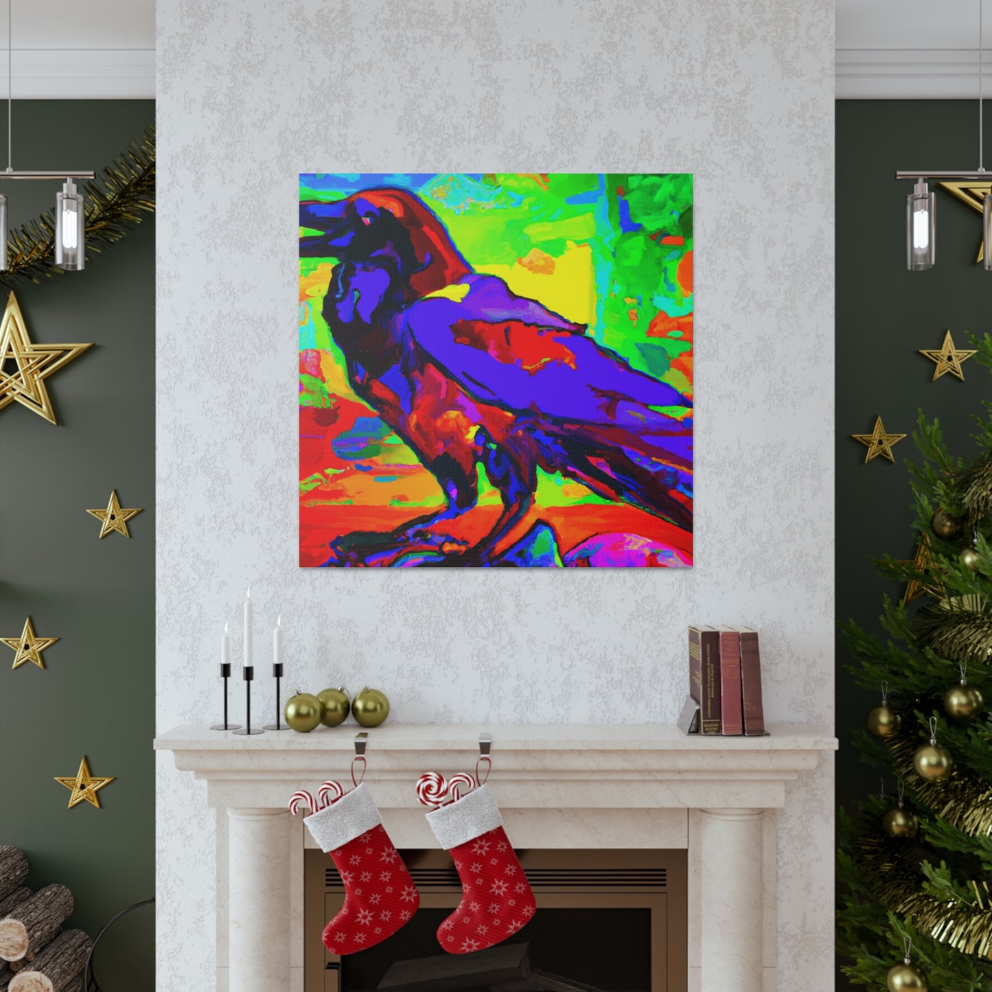 American Crows in Flight - Canvas