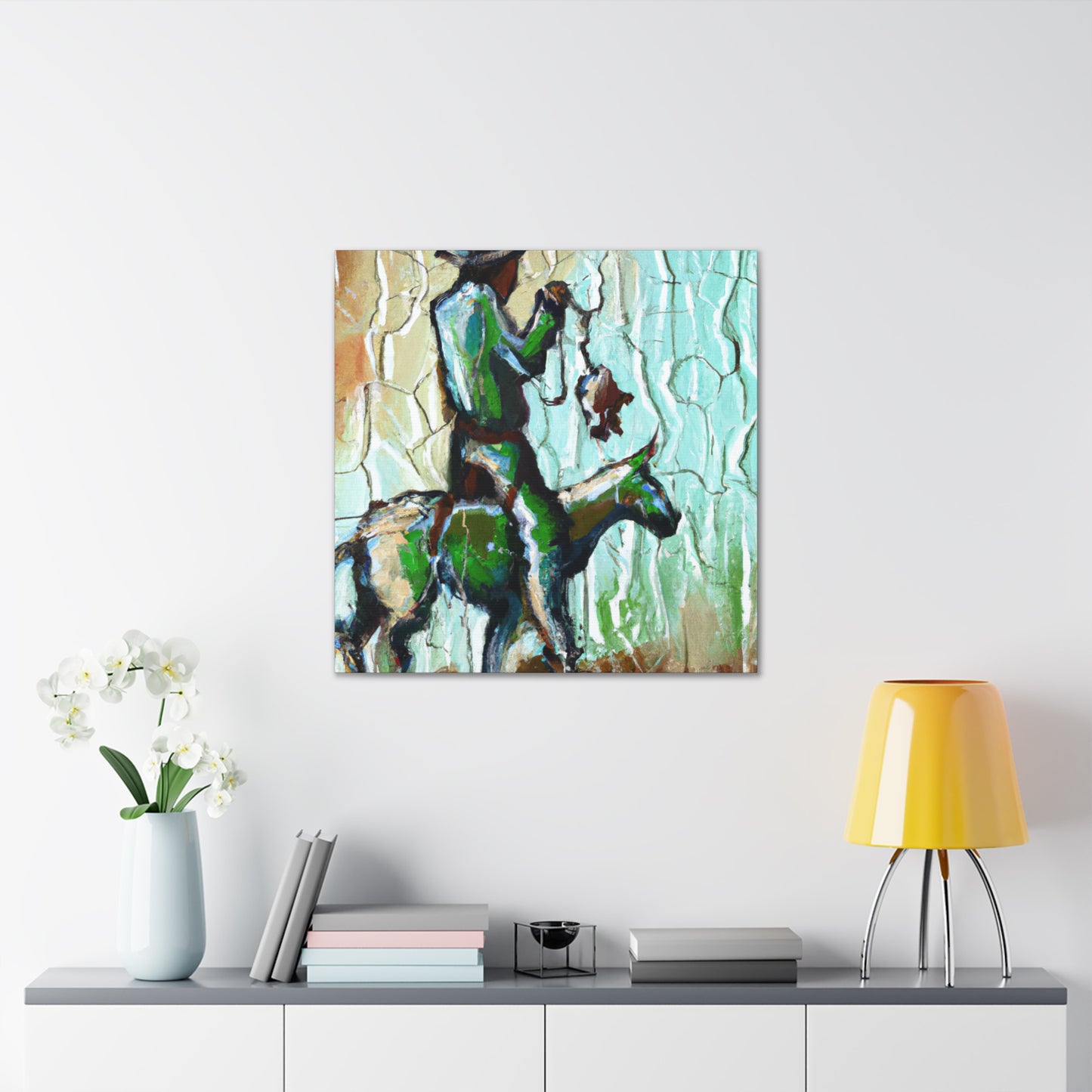 Cowboys on Wild Steeds - Canvas