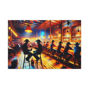 Wild West Saloon Nights - Canvas