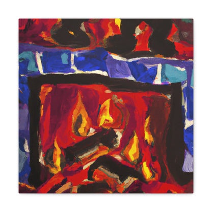 "Fiery Home Comfort" - Canvas