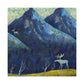 Moose Amidst Impressionism - Canvas