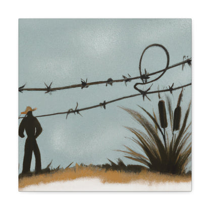 Barbed Wire Abstractions - Canvas