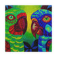 " Amazon Parrots Ablaze" - Canvas