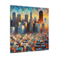 "Golden City Sunrise" - Canvas