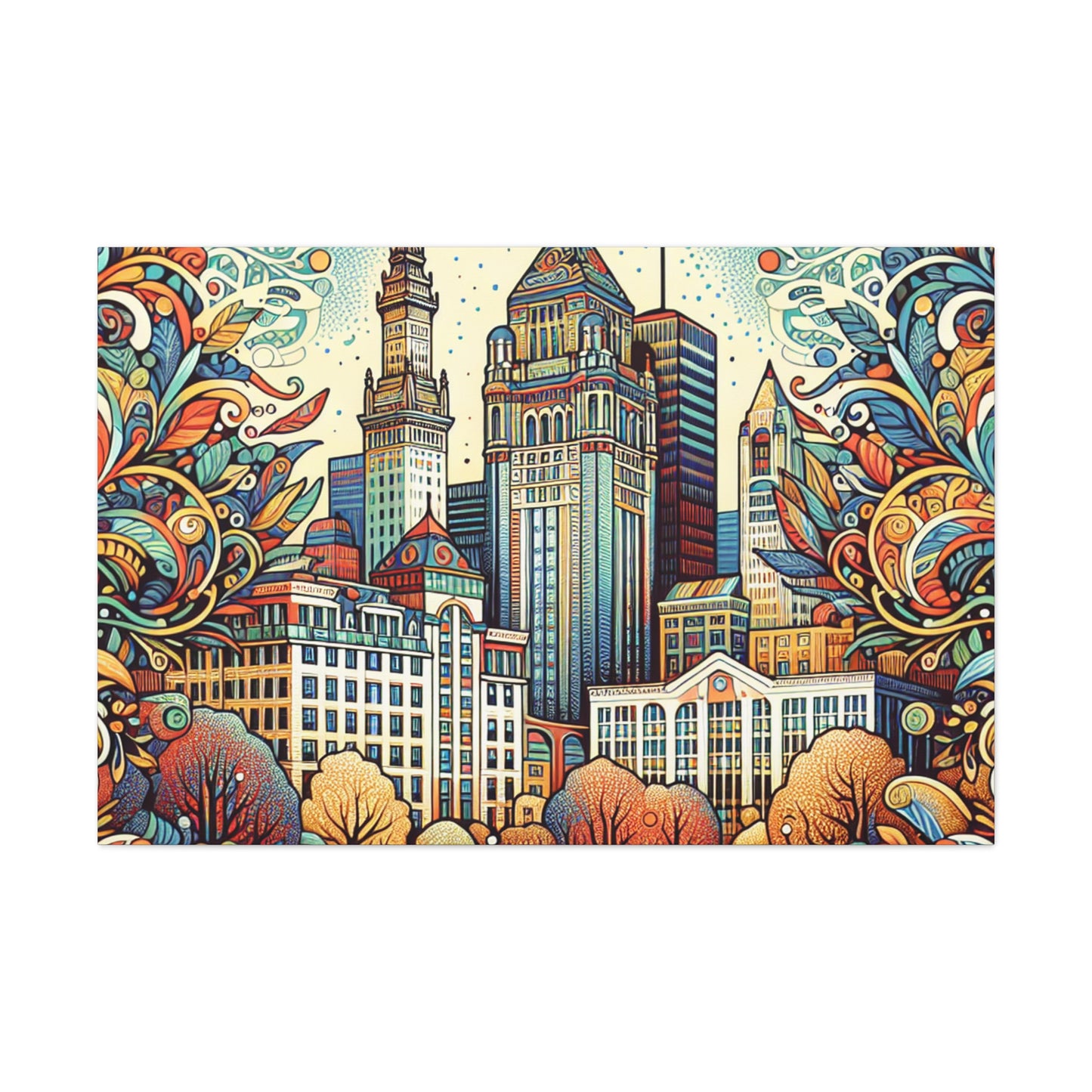 Emerald City Elegance - Canvas