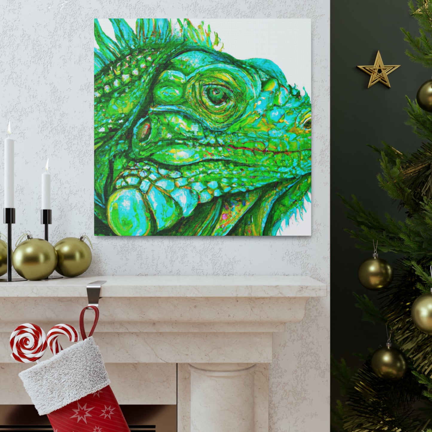 Iguana's Surreal Dream - Canvas