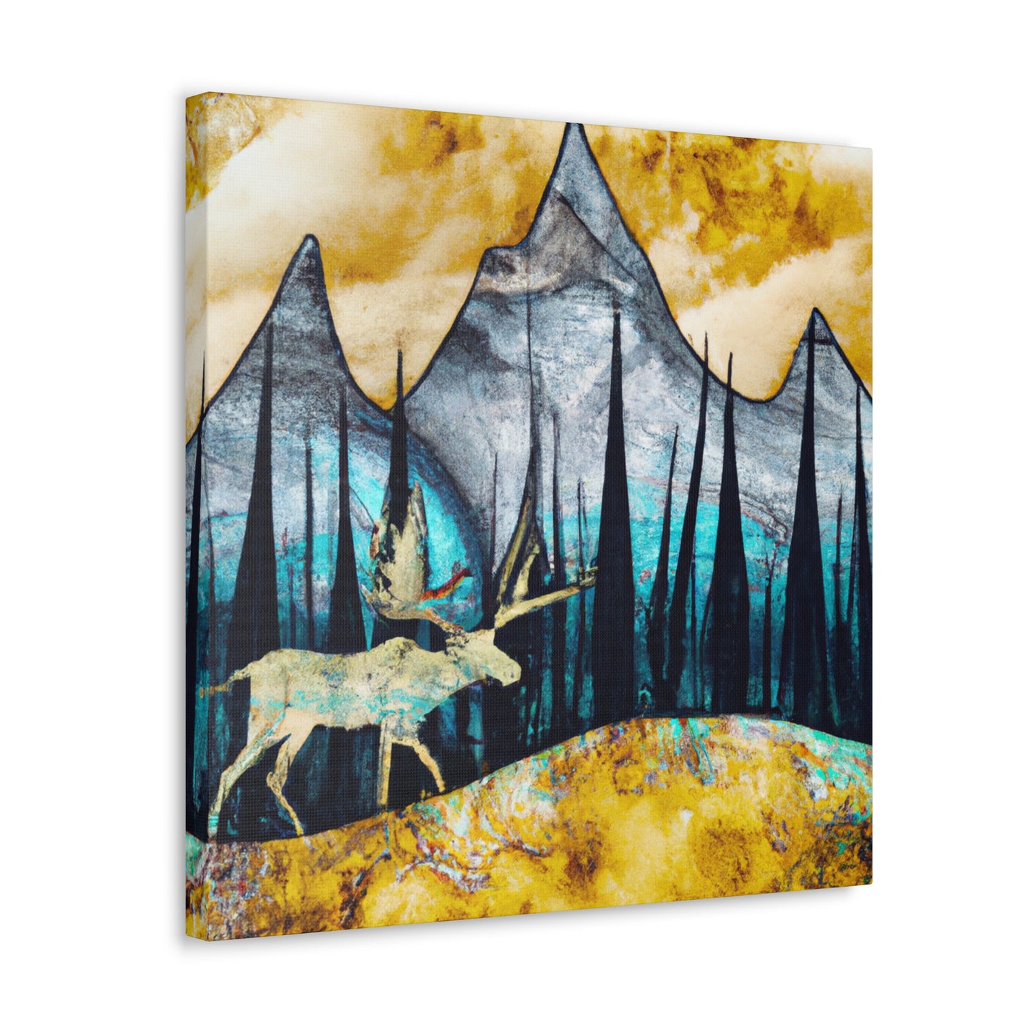 Moose of Baroque Era - Canvas