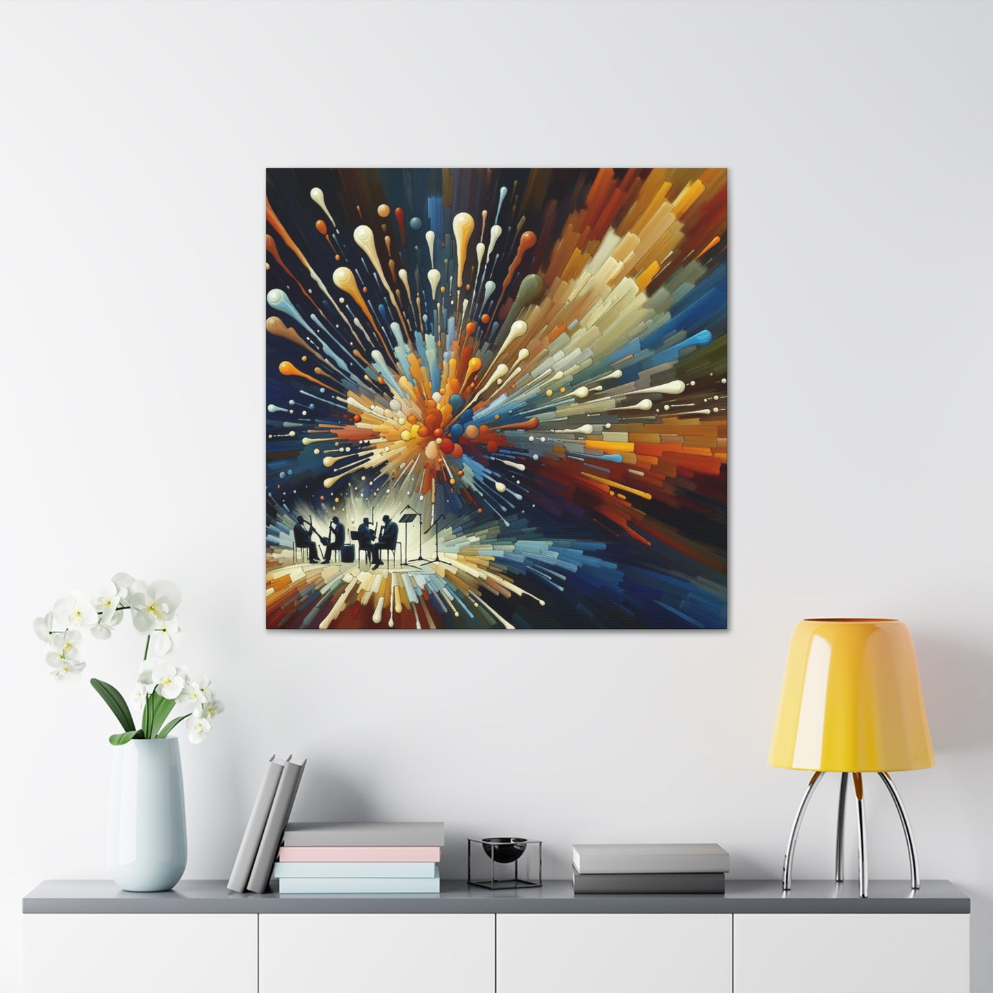 Rhythmic Night Reverie - Canvas