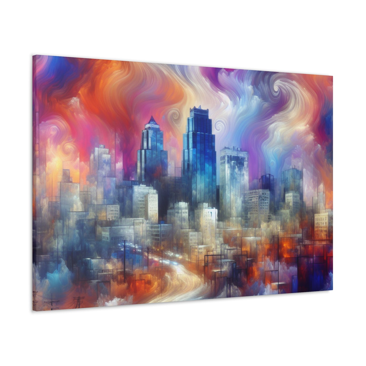 "Urban Symphony Unveiled" - Canvas