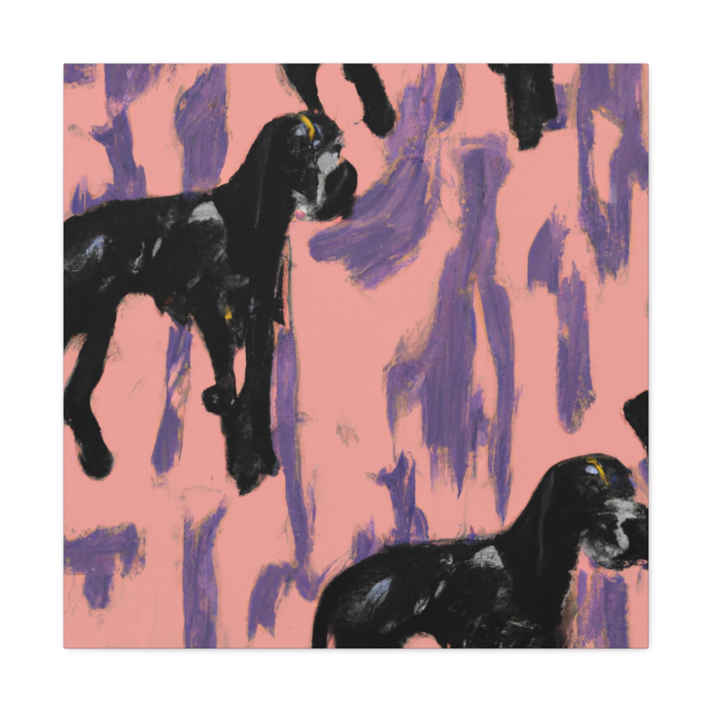 "Great Dane Expressionism" - Canvas