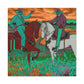 Horses in Pastureland - Canvas